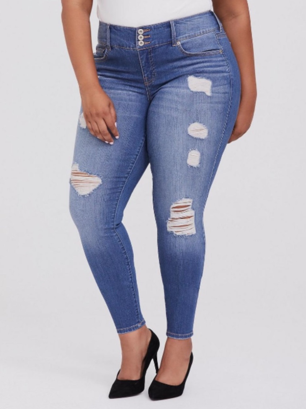 Torrid Distressed Jeggings